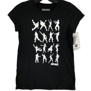 Fortnite Dance Black T-shirt Youth Girls Size XL NWT